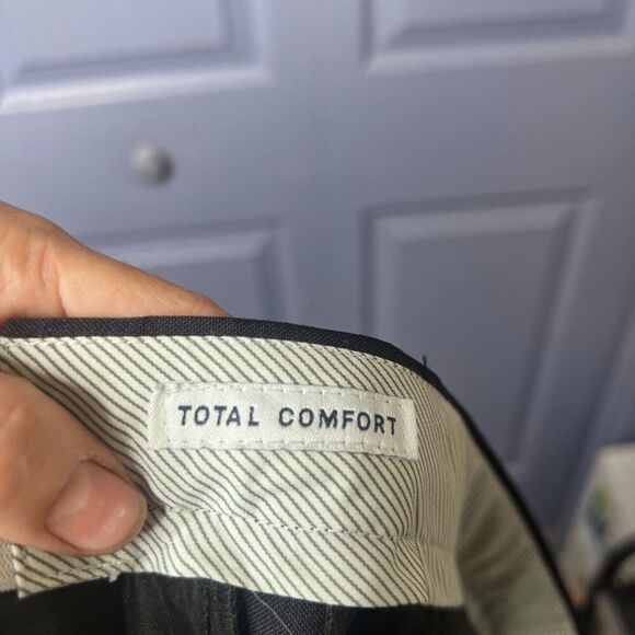 Chaps Total Comfort Black Dress Pants Trousers Mens Size 36/26 Basic Career Wear - Picture 8 of 10